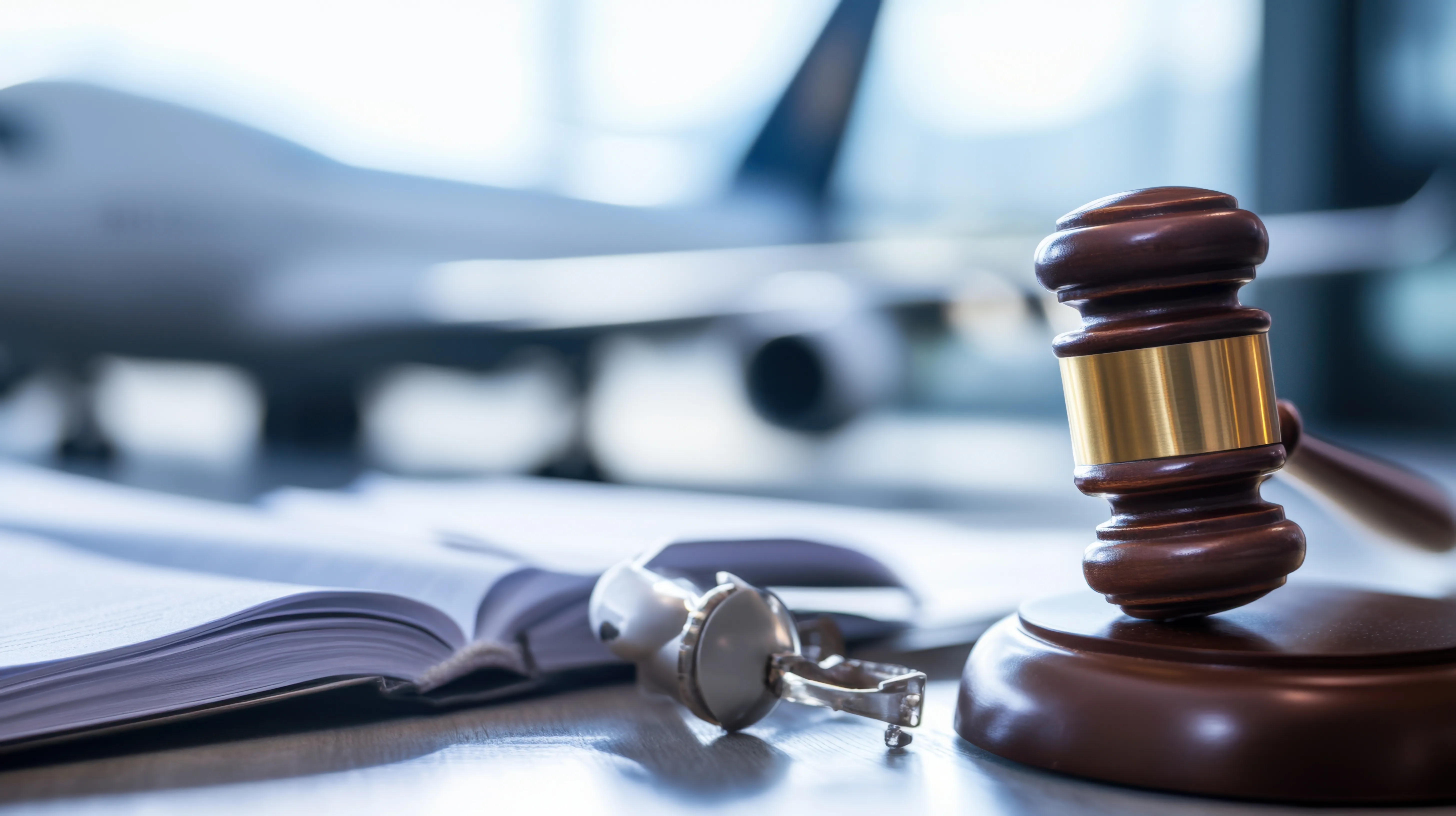Legal gavel and law books